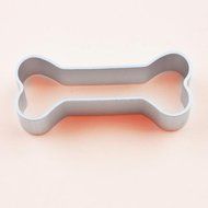 SODIAL(R) 2x Dog Bone Silver Stainless Steel Baking Cookie Cutter Biscuit Cake Making Party Favor N2