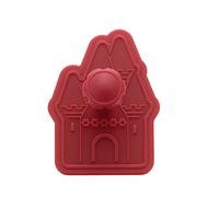 Cake Boss Decorating Tools 4-Piece Princess Fondant Press Set, Red N5