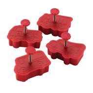 Cake Boss Decorating Tools 4-Piece Princess Fondant Press Set, Red N16