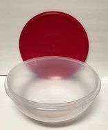 Tupperware Fix N Mix Mixing 26c Sheer Bowl with Red Seal Salad Bread Dough