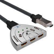 Goronya 3 Port HDMI Switch 3x1 Auto Switch with 1.4 Version Supports Full HD 4K 1080P 3D Player