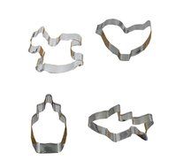 Cartoon Cute Stainless Steel Cookie Mold DIY Cookie Cutters 4pcs
