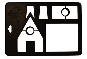 SVEICO 939870 Gingerbread House Cookie Cutter, Black