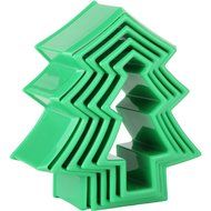Home-X Christmas Tree Cookie Cutters - Set of 5 (Red) N4