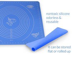 BakingMate | Food Grade Nonstick 19 x 16 Inches Silicone Baking Mat with Measurements | Superb for Rolling Dough... N3