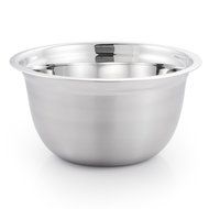 McSunley 719 Medium Brushed Stainless Steel Prep N Cook Euro Style Mixing Bowl, 5 quart, Metallic