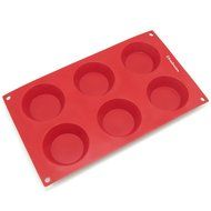 Freshware SM-103RD 15-Cavity Petite Silicone Mold for Homemade Tart, Quiche, Pastry, Cake, Pie, Pudding, Jello... N7