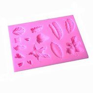 Natural Tree Leaf Candy Fondant Mold/ Cake decoration mold / Silicone Sugar Craft Chocolate Cake Mould By Palker... N2