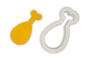 Turkey Leg Cookie Cutter - LARGE - 4 Inches