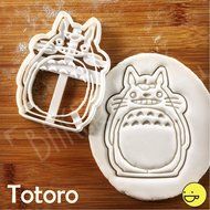 SET of 3 Totoro Inspired Cookie cutters (Totoro, Chu, Chibi): Beautifully detailed classic biscuit cutters! N2