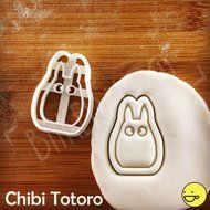 SET of 3 Totoro Inspired Cookie cutters (Totoro, Chu, Chibi): Beautifully detailed classic biscuit cutters! N4