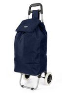 Hoppa 23&quot; Lightweight Wheeled Shopping Trolley, Hard Wearing &amp; Light Weight Polyester Rolling Push Trolley, 47L...
