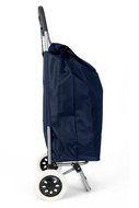 Hoppa 23&quot; Lightweight Wheeled Shopping Trolley, Hard Wearing &amp; Light Weight Polyester Rolling Push Trolley, 47L... N3
