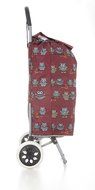 Hoppa 23&quot; Lightweight Wheeled Shopping Trolley, Hard Wearing &amp; Light Weight Polyester Rolling Push Trolley, 47L... N10
