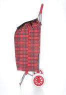 Hoppa 23&quot; Lightweight Wheeled Shopping Trolley, Hard Wearing &amp; Light Weight Polyester Rolling Push Trolley, 47L... N23