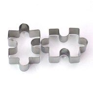 GXHUANG Game Puzzles Cookie Cutter Set, Set of 2 - Stainless Steel (Puzzles)