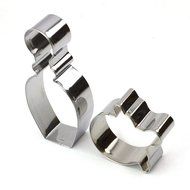GXHUANG Game Puzzles Cookie Cutter Set, Set of 2 - Stainless Steel (Puzzles) N9