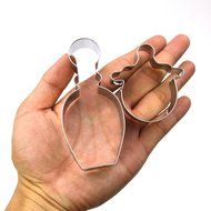 GXHUANG Game Puzzles Cookie Cutter Set, Set of 2 - Stainless Steel (Puzzles) N11