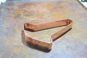 Large Road Safety Traffic Cone Copper Cookie Cutter N3
