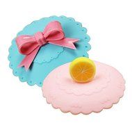 Apint Silicone Suction Lids Food Covers Bowl Covers for Mugs and Containers (set of 2)