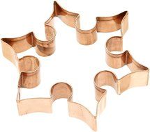 Old River Road Snowflake Art Shape Cookie Cutter, Copper