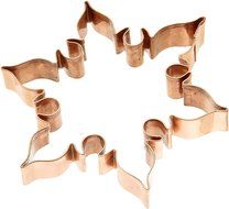 Old River Road Snowflake Art Shape Cookie Cutter, Copper N3