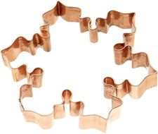 Old River Road Snowflake Art Shape Cookie Cutter, Copper N7