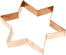 Old River Road Snowflake Art Shape Cookie Cutter, Copper N8