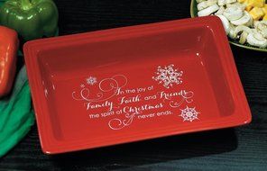 True Gifts of Christmas Casserole Dish