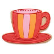 Tea Cup Cookie and Fondant Cutter - Ann Clark - 4.3 Inches - US Tin Plated Steel N2