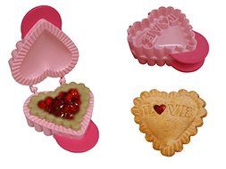 R and M Individual Heart Pie Maker, Pink, 2744
