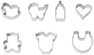 R &amp; M International Set of 8 Darling Mini (1.75&quot;) Cookie Cutters - Ideal for Baby Shower Baking and Craft Projects