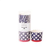 Simply Baked Large Paper Baking Cup, Red, White &amp; Blue, 20-Pack, Entertain with Ease and Style, Serve Cupcakes...
