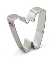 Ann Clark Letter W Cookie Cutter - 3 Inches - Tin Plated Steel