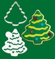 Wilton Cookie Cutter &amp; Stencil Set - Christmas Tree