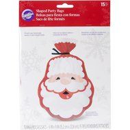 Wilton Shaped Bags, 6 by 9-Inch, Santa, 15-Pack