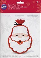 Wilton Shaped Bags, 6 by 9-Inch, Santa, 15-Pack N2