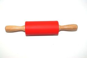 Remeel Silicone Rolling Pin Non-stick Surface Wooden Handle (Kid, Blue) N5