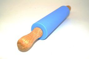 Remeel Silicone Rolling Pin Non-stick Surface Wooden Handle (Kid, Blue) N9