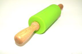 Remeel Silicone Rolling Pin Non-stick Surface Wooden Handle (Kid, Blue) N12