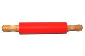 Remeel Silicone Rolling Pin Non-stick Surface Wooden Handle (Kid, Blue) N14