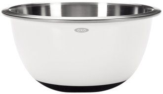 OXO Good Grips 5-Quart White Stainless Steel Mixing Bowl