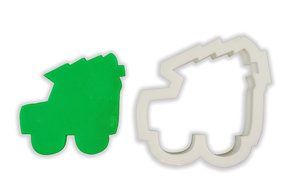 Jeep Carrying Christmas Tree Cookie Cutter - LARGE - 4 Inches