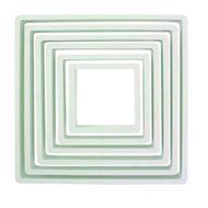 PME Square Cutter (Set of 6), White