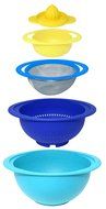 Gourmet Home Products 5 Piece Polypropylene Preparation Set with Juicer, Light Blue