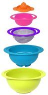 Gourmet Home Products 5 Piece Polypropylene Preparation Set with Juicer, Light Blue N3