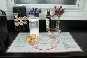 Silicone Baking-Mat, Non Stick Non Skid Pastry-Mat with Measurements, 25x15 Inches 1 N3