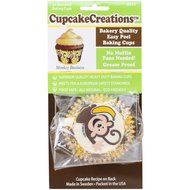 Cupcake Creations BKCUP-8953 Standard Cupcake Baking Cup, Monkey Business, 32-Pack