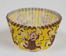 Cupcake Creations BKCUP-8953 Standard Cupcake Baking Cup, Monkey Business, 32-Pack N2