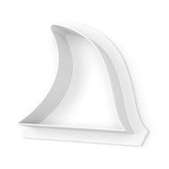 Shark Fin Cookie Cutter - STANDARD - 3 Inches